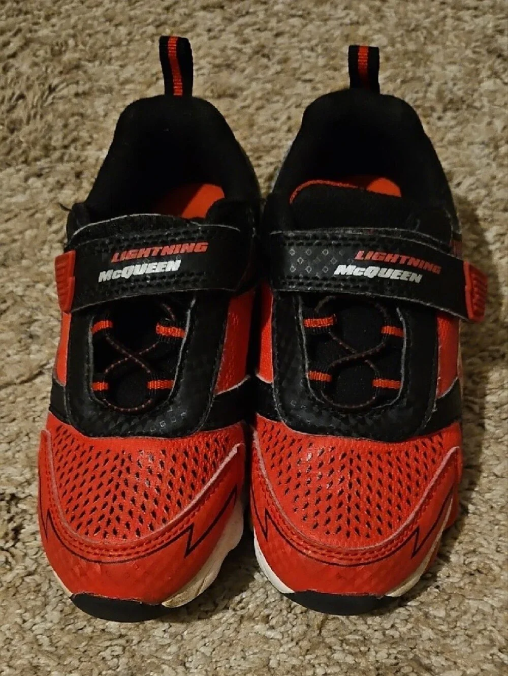Kids Light-Up Lightning McQueen Shoes - Red and Black